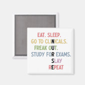 Schüler der Funny Nursing School Future Nurse Gesc Magnet (Vorderseite/Rückseite)