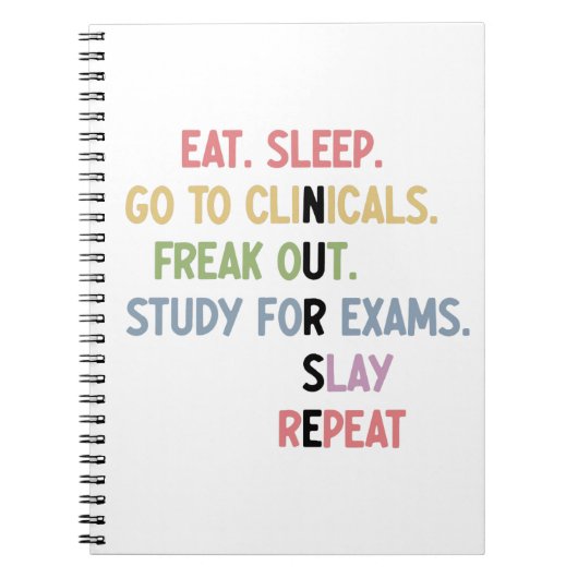 Schüler der Funny Nursing School Future Nurse Gesc Notizblock (Vorderseite)