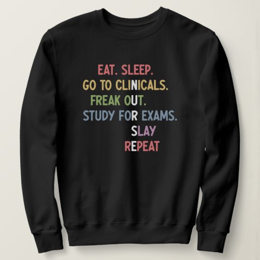 Schüler der Funny Nursing School Future Nurse Gesc Sweatshirt (Design vorne)