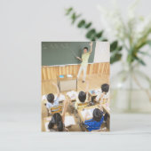 Schüler der Grundschule Postkarte (Stehend Vorderseite)