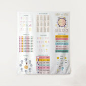 Schüler der Pädagogischen Mathematik Wandteppich (Vorderseite)