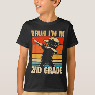 Schüler der zweiten Klasse Dabbing Junge Bruh Ich T-Shirt
