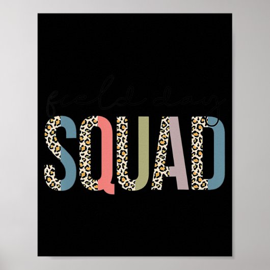 Schüler des Squad Lehrers erster letzter Schultag Poster (Vorne)