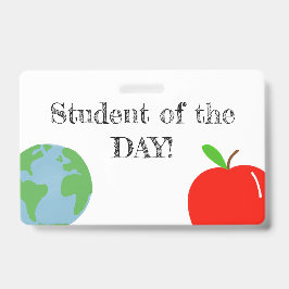 Schüler des Tages! Ausweis