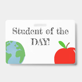 Schüler des Tages! Ausweis