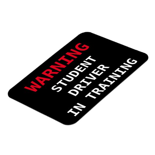 Schüler Driver Car Magnet (Linke Seite)