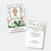 Schüler Foto Boy Girl Kind Ausweis Spaß Custom (Front & Back)