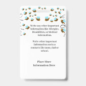 Schüler Foto Boy Girl Kind Ausweis Spaß Custom (Back)