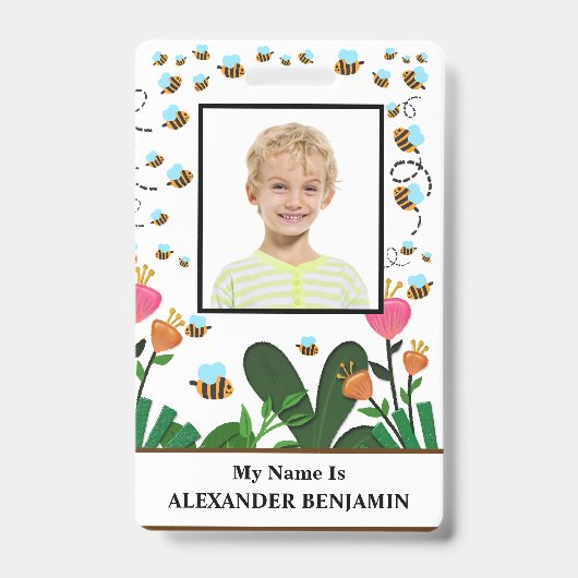 Schüler Foto Boy Girl Kind Ausweis Spaß Custom (Front)