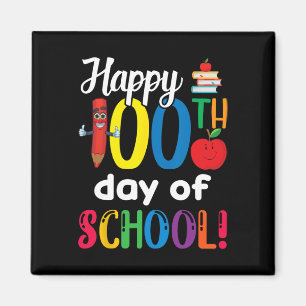 Schüler Kinder Lehrer Geschenk zum 100. Schultag Magnet