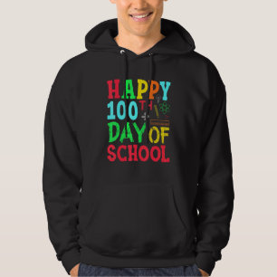 Schüler Lehrer an der Schule glücklich 100. Schult Hoodie