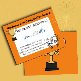 Schüler mit Auszeichnung für die Kindness-Schule