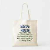 Schüler mit Depression - psychische Gesundheit Tragetasche (Vorne)