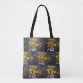 Schüler Niedlich ABC Tote Bag Tasche (Vorderseite)