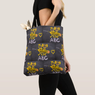 Schüler Niedlich ABC Tote Bag Tasche