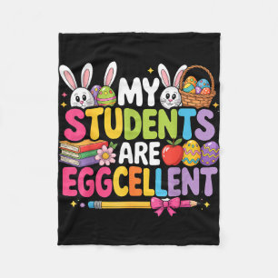 Schüler sind eggcellent lustiger Lehrer Ostern Fleecedecke