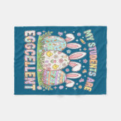 Schüler sind eggcellent lustiger Lehrer Ostertag Fleecedecke (Vorderseite (Horizontal))