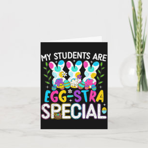 Schüler sind extra-special-Osterlehrer Karte