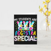 Schüler sind extra-special-Osterlehrer Karte (Gelbe Blume)