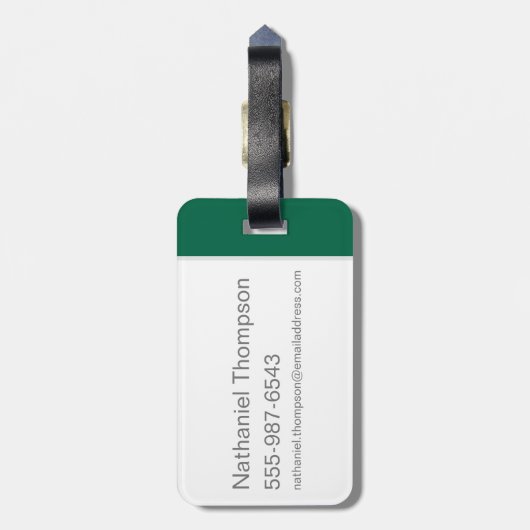 Schüler SLYTHERIN™ Harry Potters | HOGWARTS™ Gepäckanhänger (Rückseite vertikal)