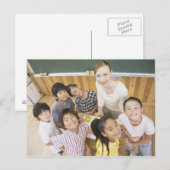 Schüler und Lehrer Postkarte (Vorne/Hinten)