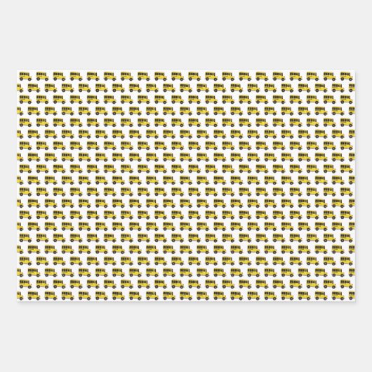 Schüler versorgt Busbuchrechner Geschenkpapier Set (Vorderseite)