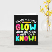 Schüler, was Sie am Testtag zeigen Karte (Gelbe Blume)