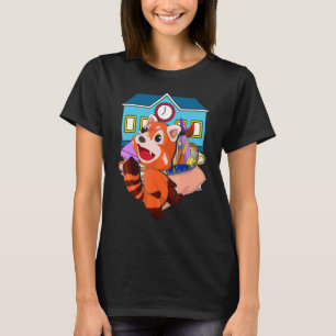 Schüler Wildlife Animal Niedlich Red Panda T-Shirt