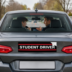 Schülerfahrer - Warnung vor einem neuen Fahrlehrer Autoaufkleber