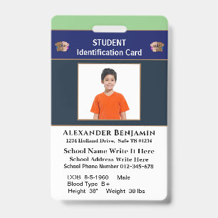 Schülerfoto Schul-ID-Ausweis Ausweisplakette Ausweis