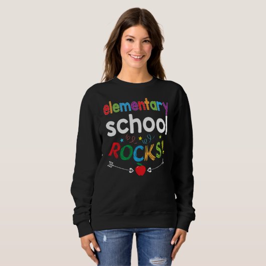 Schülerinnen und Schüler der Grundschule Rocks Sweatshirt (Vorne ganz)