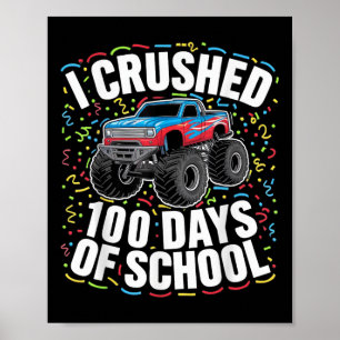 Schülermonster der 100. Tage des Schulboys Poster