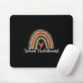 Schulernährungsberater Leopard Regenbogen Zurück z Mousepad (Mit Mouse)