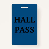 Schülersaalpass Ausweis (Rückseite)