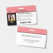 Schülerschule mit Ausweis für Kinder (Front & Back)