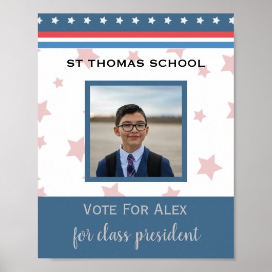 Schülerwahlkampf in der Foto-Klasse Poster (Vorne)