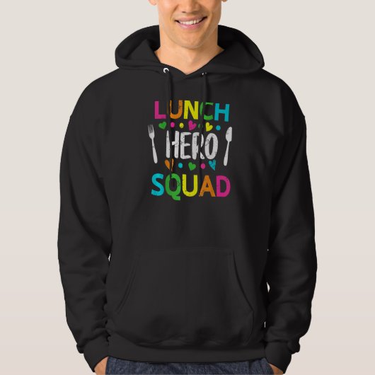 Schulessen Held Squad Cafeteria Arbeitnehmer 2 Hoodie (Vorderseite)