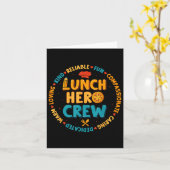 Schulessen Held Squad Funny Cafeteria Workeria Cr Karte (Gelbe Blume)