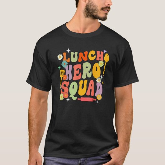 Schulessen Held Squad Funny Cafeteria Workers Gr T-Shirt (Vorderseite)