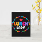 Schulessen Lady Team Matching Cafeteria Squad Wo Karte (Gelbe Blume)