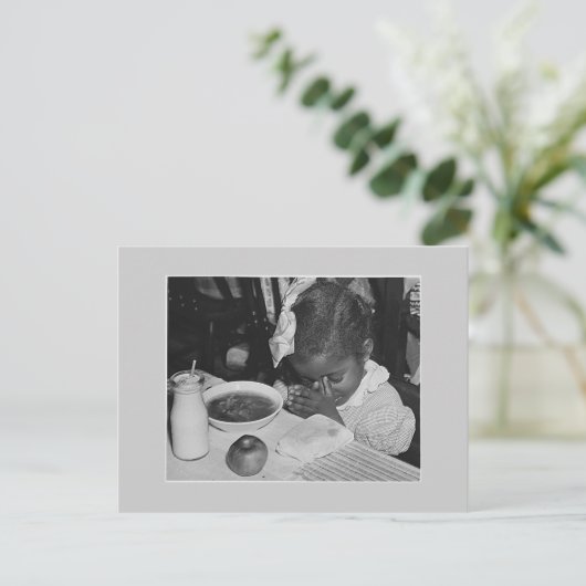 Schulessenprogramm der 30er Jahre Postkarte (Stehend Vorderseite)