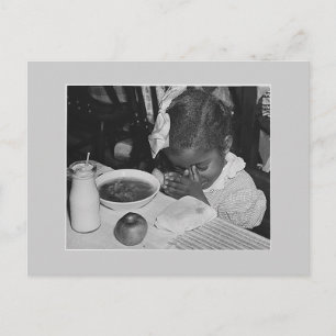 Schulessenprogramm der 30er Jahre Postkarte