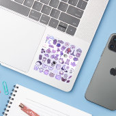 Schuletikett Aufkleber (Laptop mit iPhone)