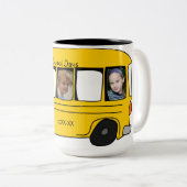 Schulexternats-Bus-Foto Zweifarbige Tasse (VorderseiteRechts)