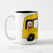 Schulexternats-Bus-Foto Zweifarbige Tasse (Links)