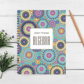 Schulfach Personalisiert farbig Aquamarin Notizblock