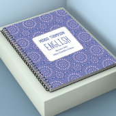 Schulfach Personalisiert Lila und rosa Notizblock