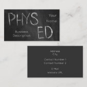 Schulfach-Visitenkarte Visitenkarte (Vorne/Hinten)