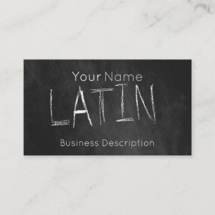 Schulfach-Visitenkarte Visitenkarte