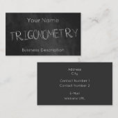 Schulfach-Visitenkarte Visitenkarte (Vorne/Hinten)